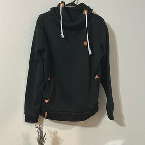 NAKETANO Black Hoodie, Lightweight, XL